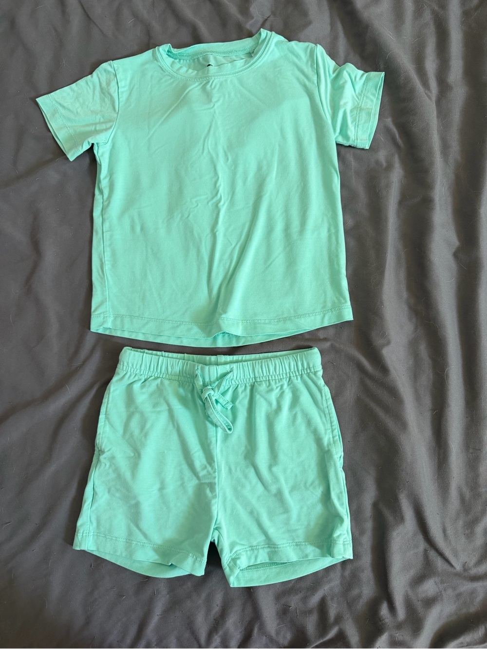 Lama Littles Aqua Short Sleeve Shorts Daywear Set 3T PLAY
